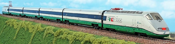 ACME 79150 - H0 - 6-tlg. Zugset ETR 500 mit zwei E.404 (1 Dummy), Ep. VI, FS - DC-Sound